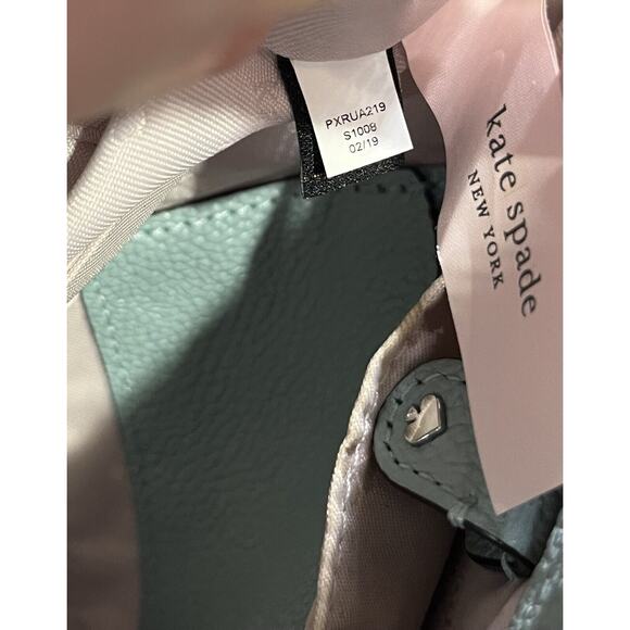 Kate Spade Authenticated Leather Margaux Med Convertible Crossbody Hazy Blue‎ - Picture 7 of 16